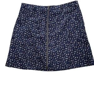 ✨Floral Ditzyprint Thin Wale Corduroy Zipper Mini Skirt✨